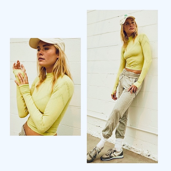 Free People Tops - Free People Good Karma Hi Neck Layer Long Sleeve